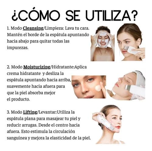 💗RadiantSonic - Paleta Ultrasónica Limpiador Facial💗