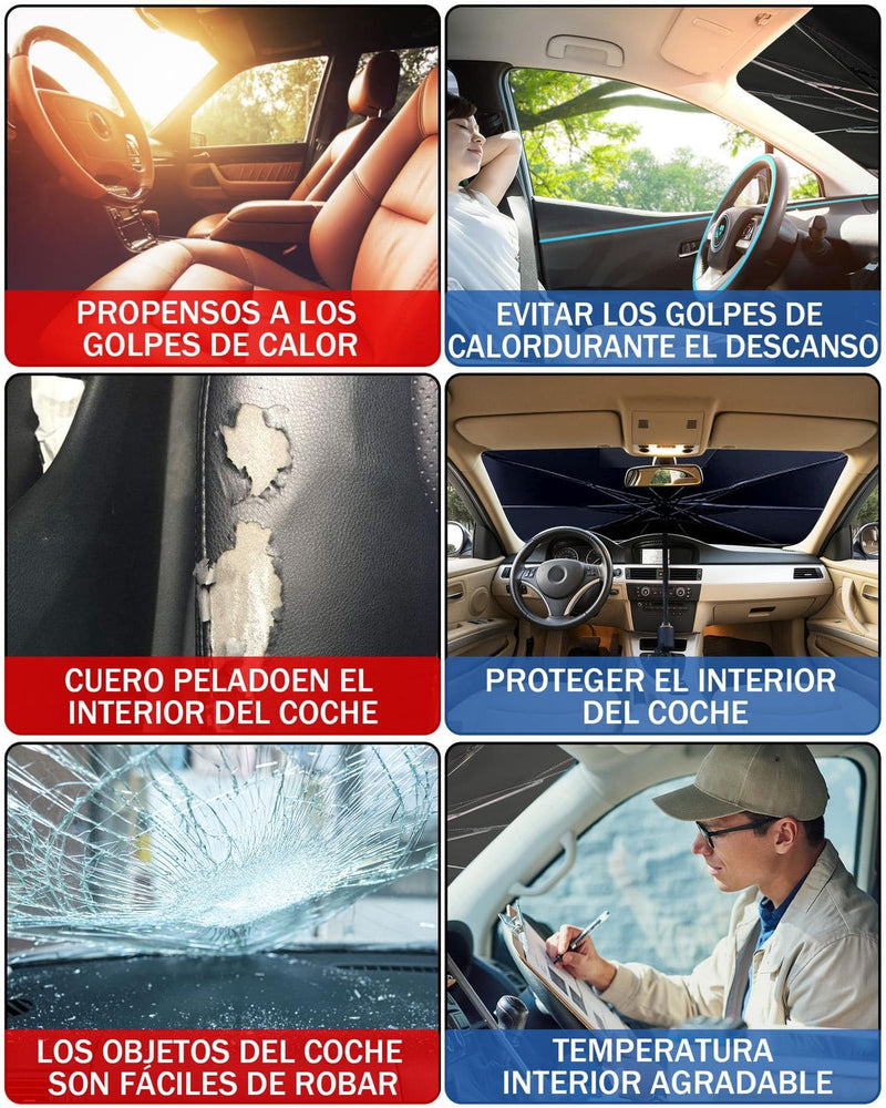 Parasol Plegable Para Auto- PROTECCIÓN TOTAL