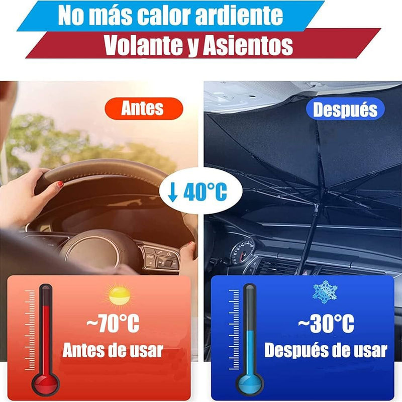 Parasol Plegable Para Auto- PROTECCIÓN TOTAL